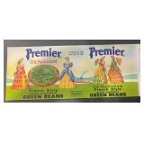 (5 COUNT)VINTAGE CAN LABEL-PREMIER