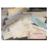 (16)'DIFFERENT'OLD' BANK CHECKS-DATED 1861-1957/