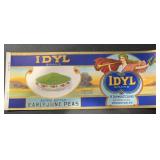 (5 COUNT)VINTAGE CAN LABEL-IDYL