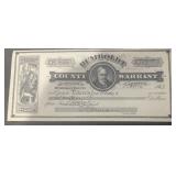 VINTAGE CANCELLED BANK CHECK-DATED '1923'/HUMBOLDT