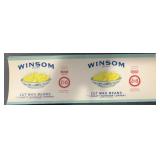 (5 COUNT) VINTAGE CAN LABEL-WINSOM