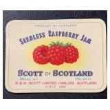 (5 COUNT)VINTAGE JAR LABEL-SCOTT OF SCOTLAND/