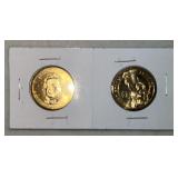(2)PRESIDENTIAL DOLLAR COINS-ASSORTED/CHECK OUT