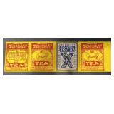 (6 COUNT) VINTAGE BOX LABEL-TOKAY TEA