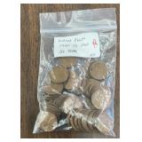 (BAG OF 50) 1940-58-P& D LINCOLN WHEAT BACK CENTS