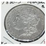 1880-S MORGAN SILVER DOLLAR (90% SILVER) (XF)