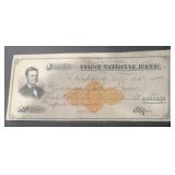 VINTAGE CANCELLED BANK CHECK-DATED '1874'/FIRST