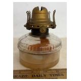 VINTAGE OIL LAMP-"NO CHIMNEY"