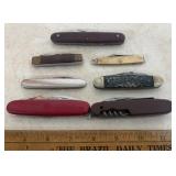 (7)POCKET KNIVES-ASSORTED/CHECK OUT THE PIC
