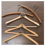 VINTAGE WOODEN HANGERS-ASSORTED/CHECK OUT THE