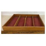 WOODEN DIVIDED CRAWER TRAY-CHECK OUT THE PIC