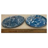 (2)"BLUE SWIRL" LIDS-CHECK OUT THE PIC