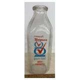 GLASS DAIRY BOTTLE-"THOMPSON"