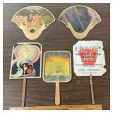 (5)VINTAGE FANS-ASSORTED/CHECK OUT THE PIC