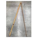 (2) WALKING STICKS-APPROX. 5ï¿½ LONG