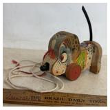 "FISHER~PRICE"PULL TOY-DOG