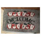 'WELCOME' MAT-APPLE DESIGN/SAN