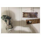 ITEMS FROM THE WALL OF THE REAR PORCH AREA-CHECK