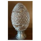 SOLID GLASS EGG W/STAND/'FRANCE'