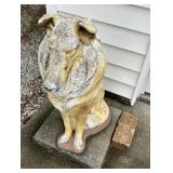 CONCRETE STATUE-DOG