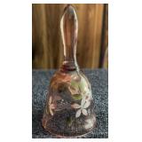 VINTAGE GLASS BELL-HAND PAINTED