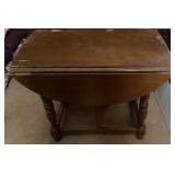 DROP SIDE END TABLE-POSSIBLY ??TELL CITY??/CHECK