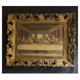 PLASTIC FRAMED DECOR-APPROX.12'x10'/'LAST SUPPER'