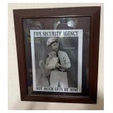 FRAMED WALL DECOR-APPROX. 24'x28'/'BARNET FIFE'