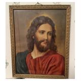 FRAMED WALL ART-'JESUS CHRIST'/APPROX. 12'x10'
