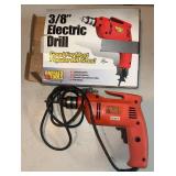 3/8" ELECTRIC DRILL-IOB/APPEARS TO HAVE BEEN USED