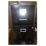 2~DRAWER METAL FILE CABINET W/ASSORTED CONTENTS
