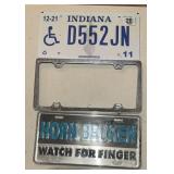 LICENSE PLATES & FRAME-CHECK OUT THE PIC