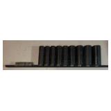 IMPACT SOCKET SET-1/2" DRIVE & 7/16ï¿½-1ï¿½ SIZES W/