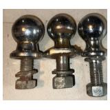 (3)TRAILER HITCH BALLS-ASSORTED SIZES/CHECK OUT