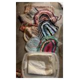 RAG RUGS & MORE W/TOTE-CHECK OUT THE PIC