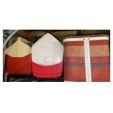 ITEMS FROM THE SHELF-COOLERS/PICNIC BASKET