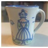 M.A. HADLEY POTTERY-MUG/LADY