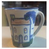 M.A. HADLEY POTTERY-MUG/HOUSE
