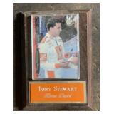 "TONY STEWART" COLLECTOR CARD ON PLAQUE-CHECK OUT