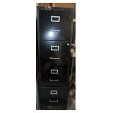 4~DRAWER METAL FILE CABINET W/ASSORTED CONTENTS-