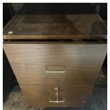 2~DRAWER FILE CABINET & ASSORTED CONTENTS-CHECK