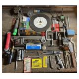 TOOL RELATED ITEMS FROM THE WORKBENCH AREA-CHECK