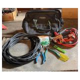 TOOL BAG W/ITEMS FROM THE AGARAGE AREA-CHECK OUT