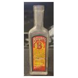 VINTAGE GLASS BOTTLE W/LABEL