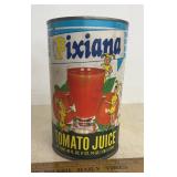 VINTAGE CAN W/PAPER LABEL-"PIXIANA" TOMATO SOUP/