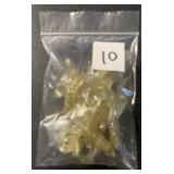 (10 COUNT) RUBBER FISHING WORMS