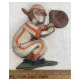 METAL WALL DECOR-BASEBALL/CATCHER