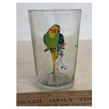 DRINKING GLASS-"TROPICAL BIRD"/CHECK OUT THE PIC