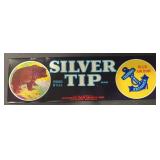 (8 COUNT) VINTAGE CRATE LABEL-"SILVER TIP"