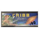 (100 COUNT) VINTAGE CRATE LABEL-"CRIBB"